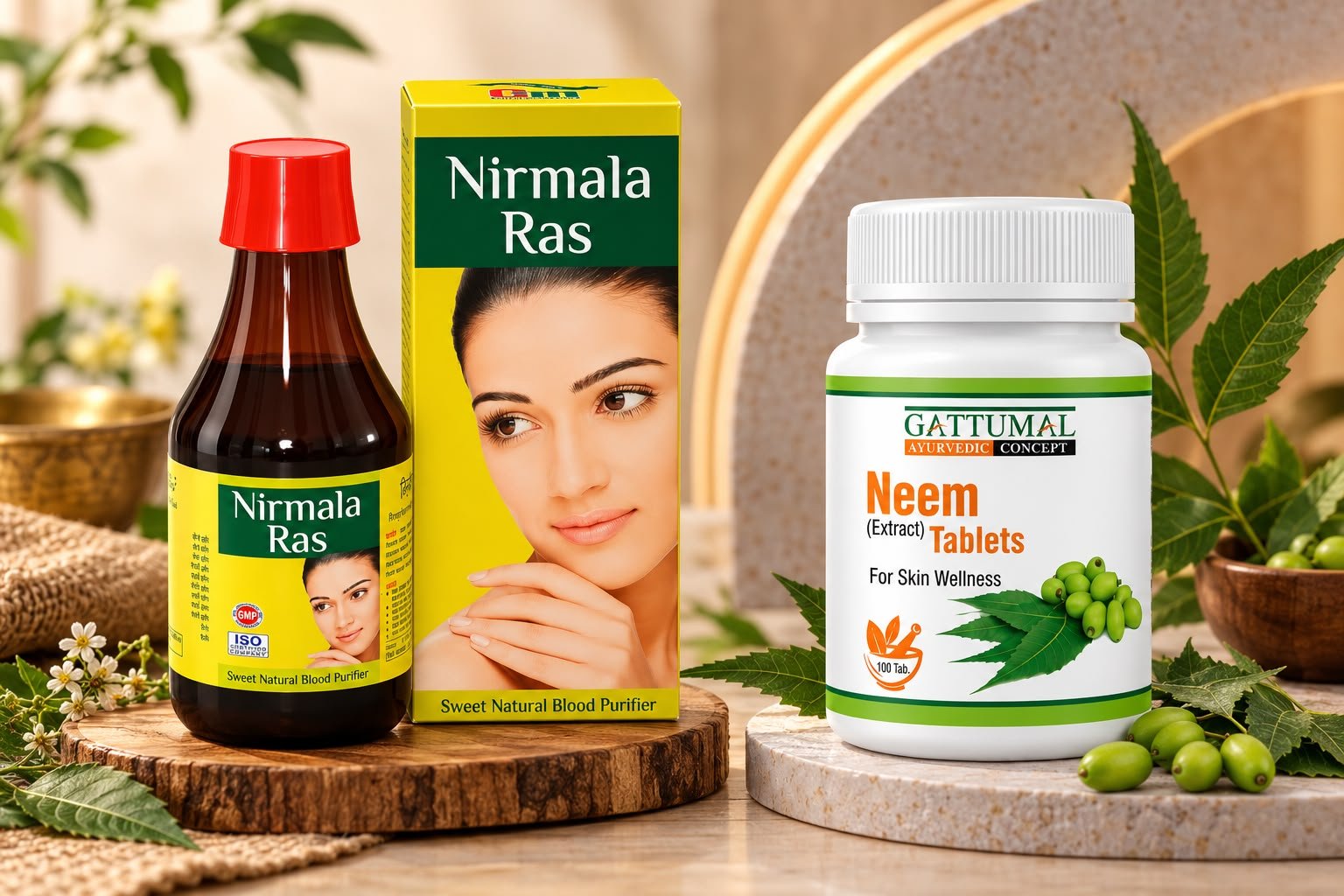 Combo  of  Nirmala Ras and  Neem Tablets